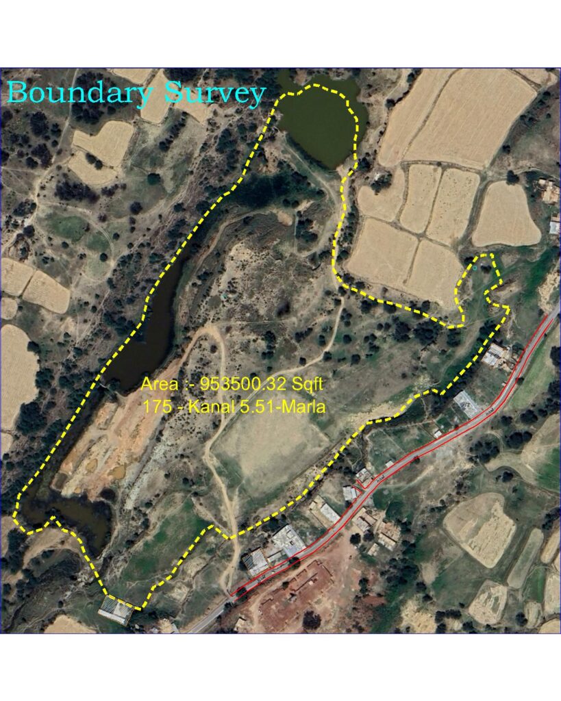 A Boundary survey file